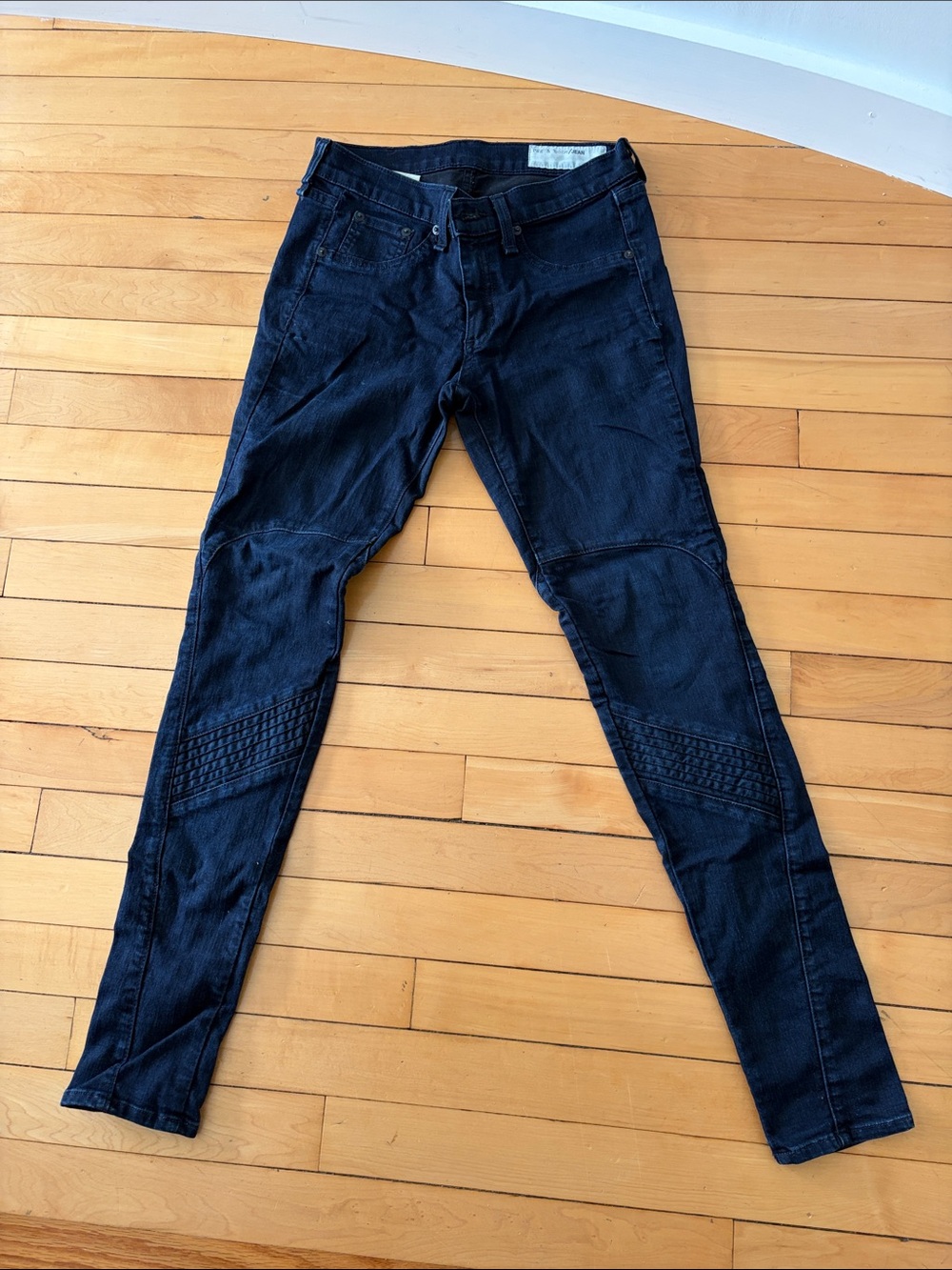 rag & bone Indigo Skinny Moto Jeans 27